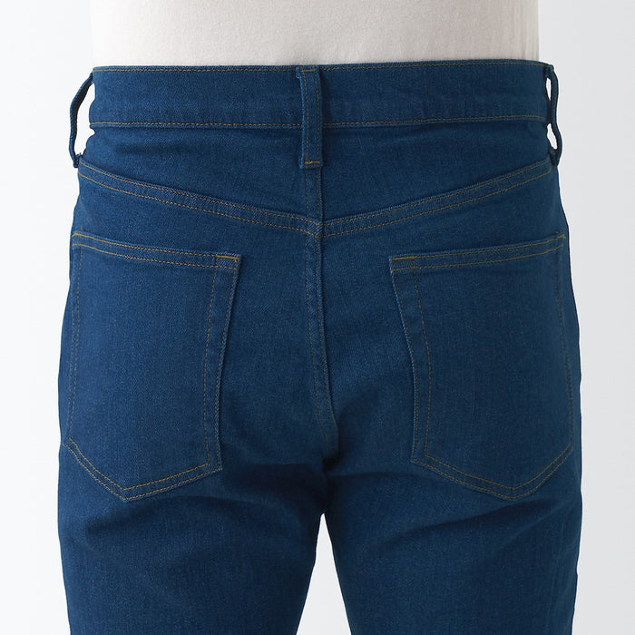 Muji Stretch Denim Slim Jeans Herre Blå | MS2Y7V24E