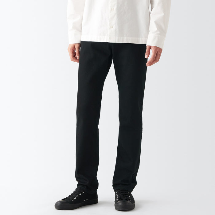 Muji Stretch Denim Slim Jeans Herre Sort | WD4K5O93M