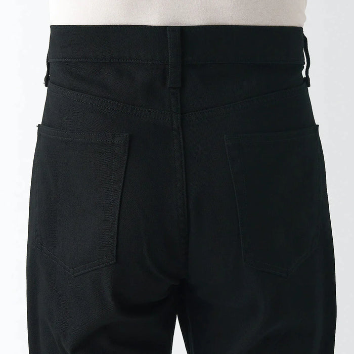 Muji Stretch Denim Slim Jeans Herre Sort | ZL4T5R57N
