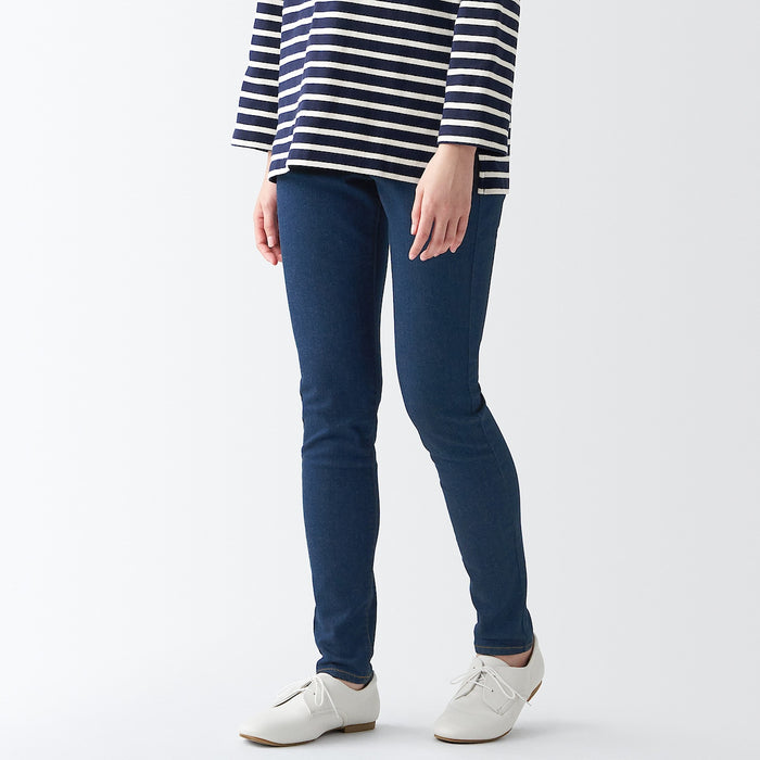 Muji Super Stretch Denim Skinny Jeans Dame Blå | KA7Y6O24E