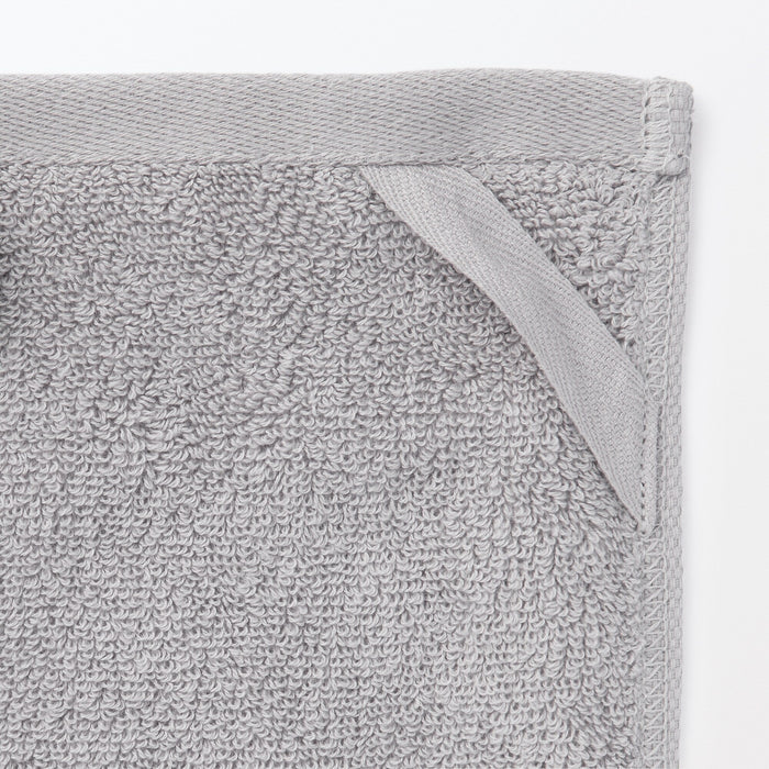 Muji Twin Pile Hand with Loop Håndklæde Herre Grå | FE8R3M11M