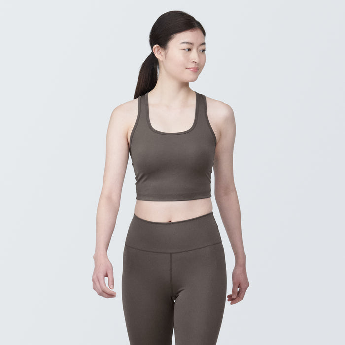 Muji UV Protection Quick Dry Sports BH Dame Chokolade | DY8O0S40B