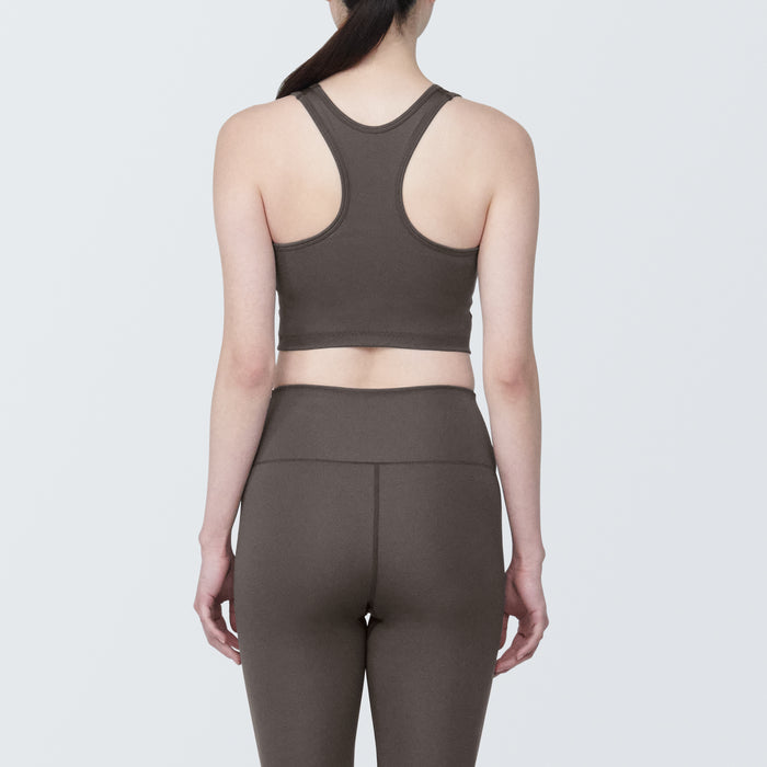 Muji UV Protection Quick Dry Sports BH Dame Chokolade | DY8O0S40B