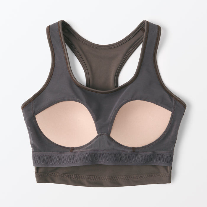 Muji UV Protection Quick Dry Sports BH Dame Chokolade | DY8O0S40B