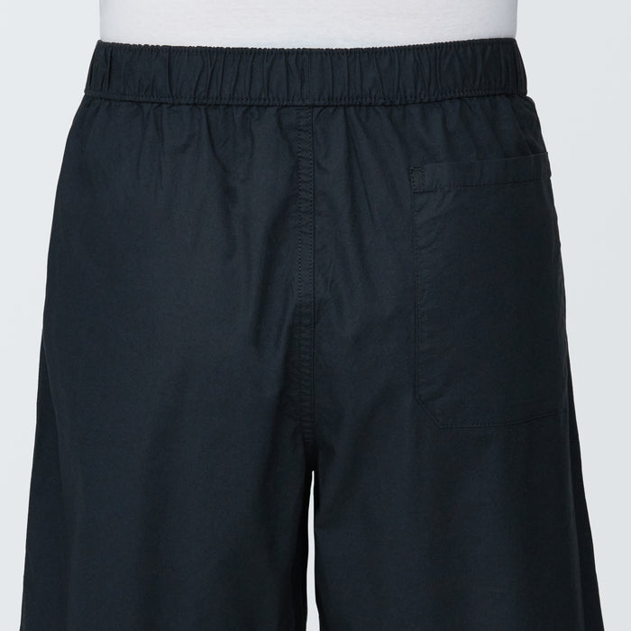 Muji Washed Broad Easy Shorts Herre Sort | GC9N1K23H