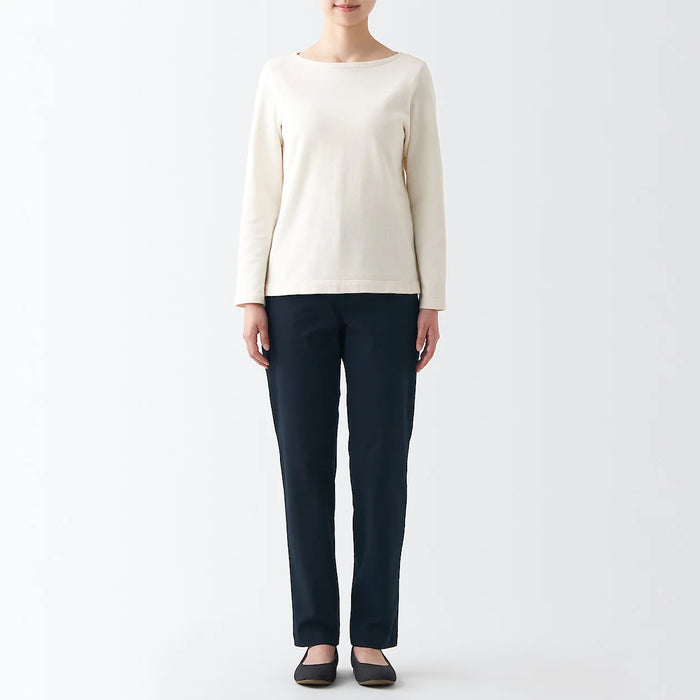 Muji Wo4-Way Stretch Chino Slim Tapered Bukser Herre Mørkeblå | YG7I8C08X
