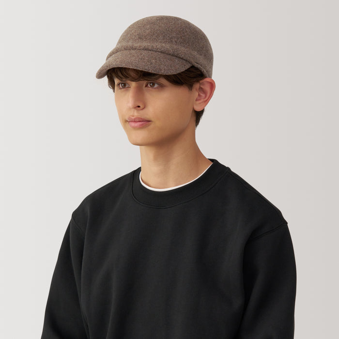 Muji Wool Kasketter Dame Brune | XB6N5T97Y
