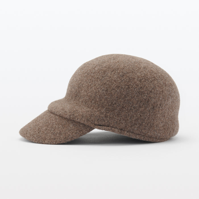 Muji Wool Kasketter Dame Brune | XB6N5T97Y